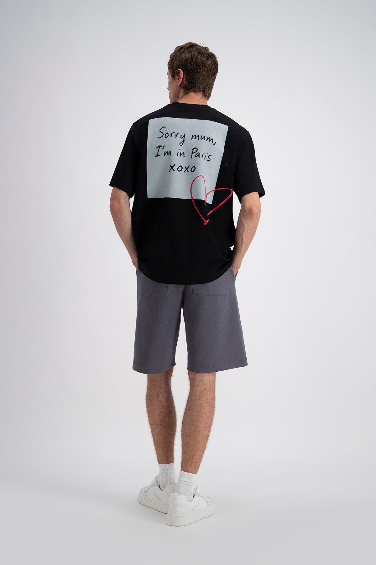 T-SHIRT OVERSIZE EXCUSE - NOIR