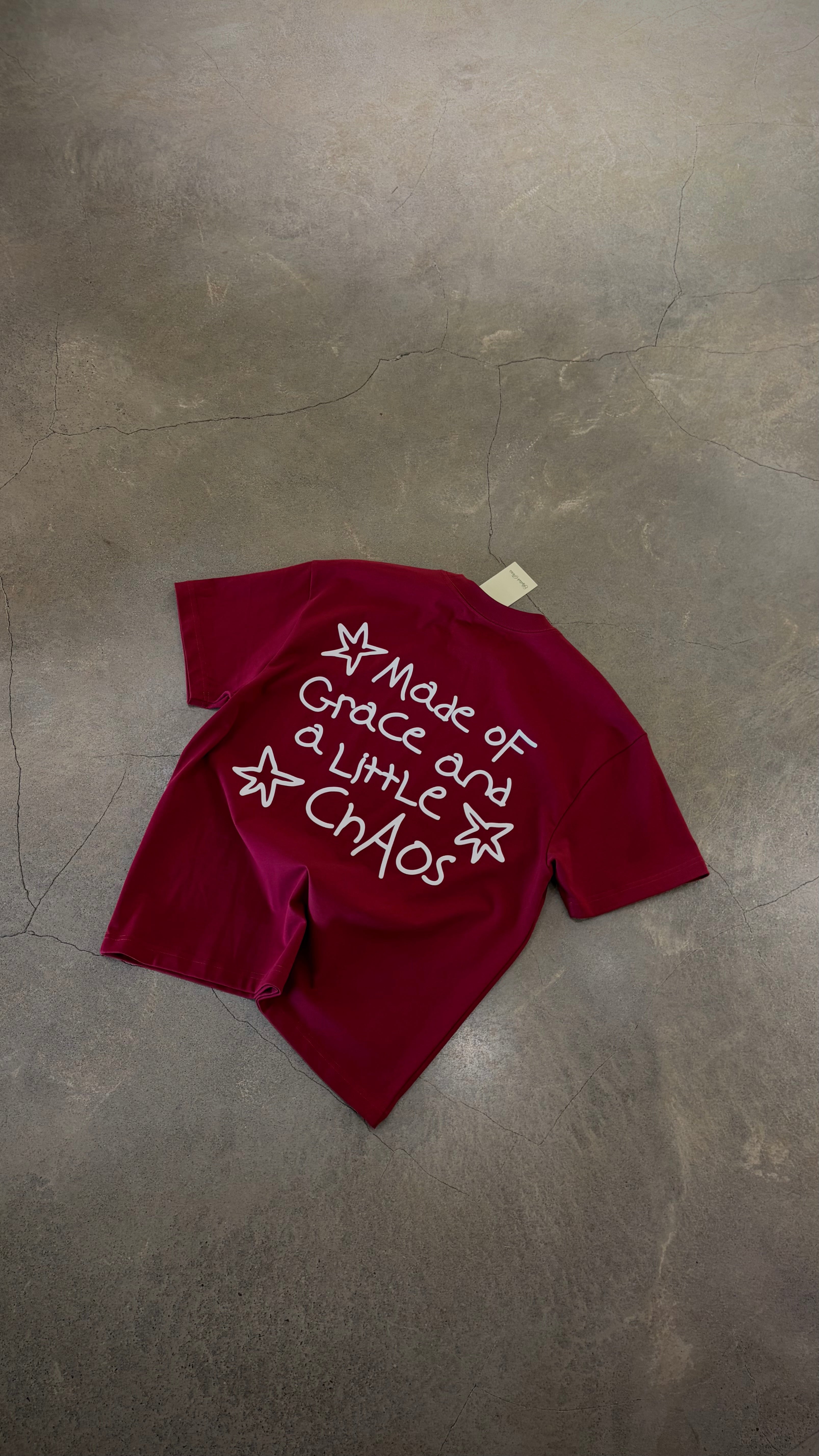 T-SHIRT GRACE - BORDEAUX