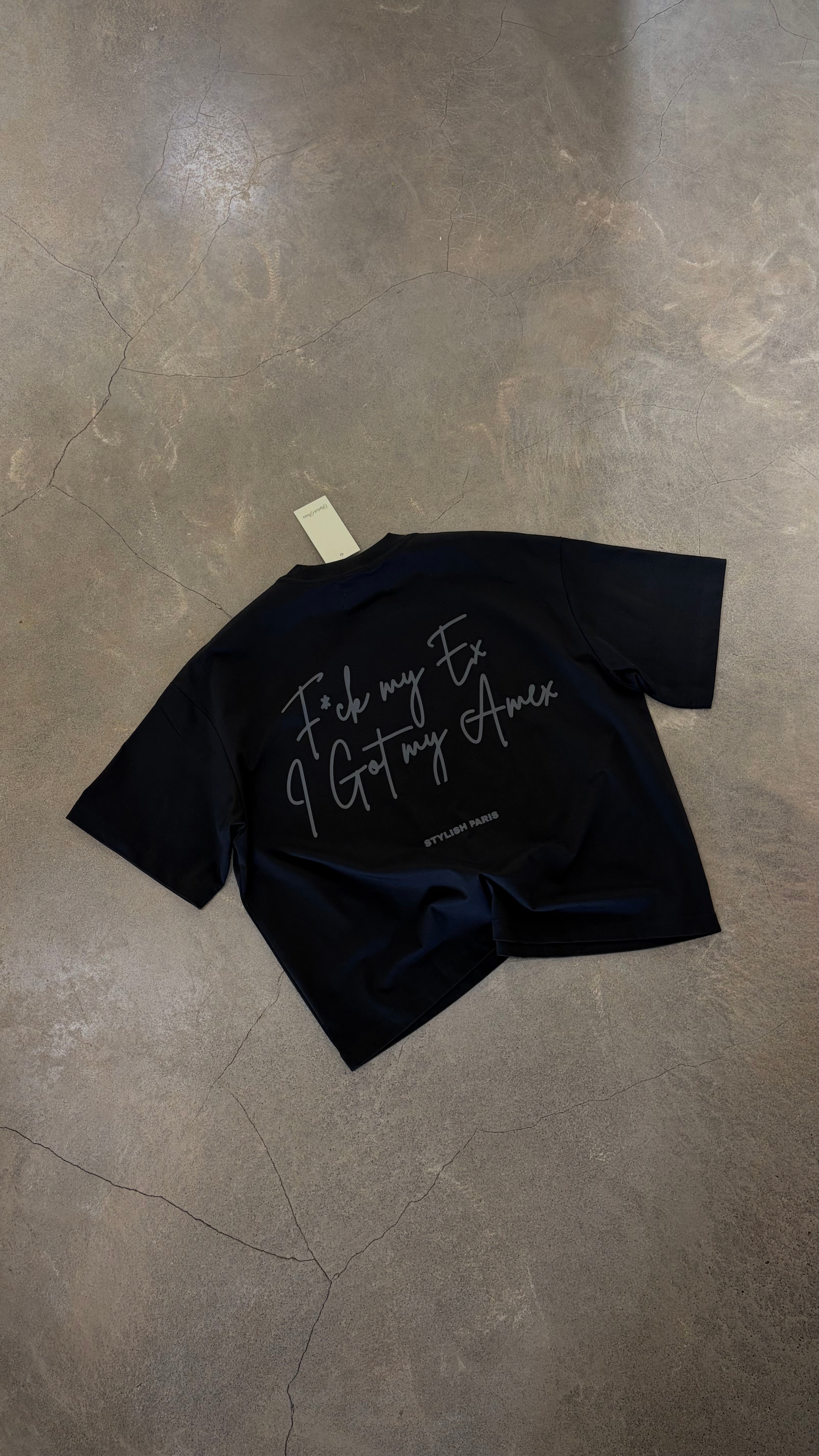 T-SHIRT I GOT MY AMEX - NOIR