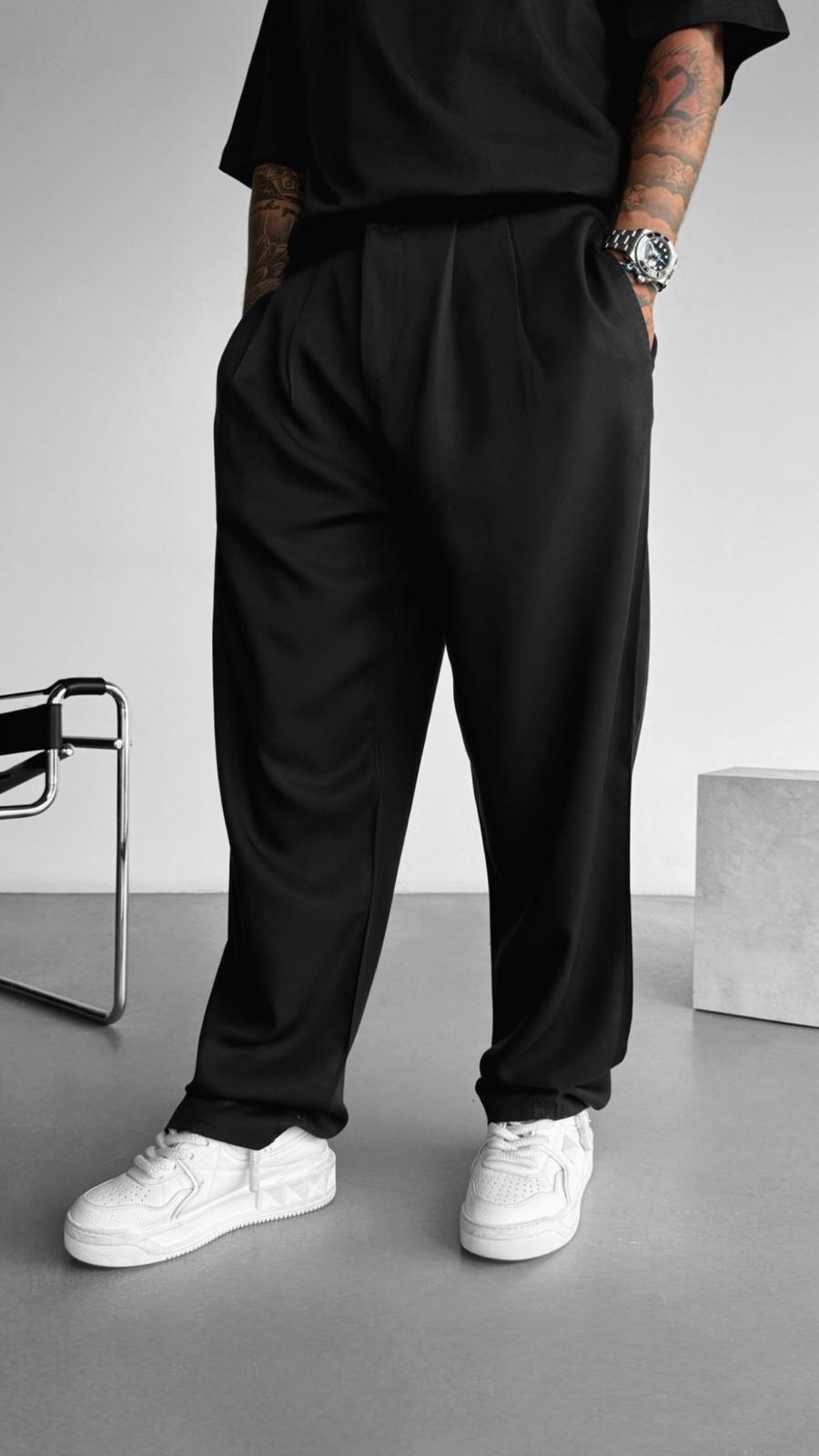 PANTALON REGULAR - NOIR