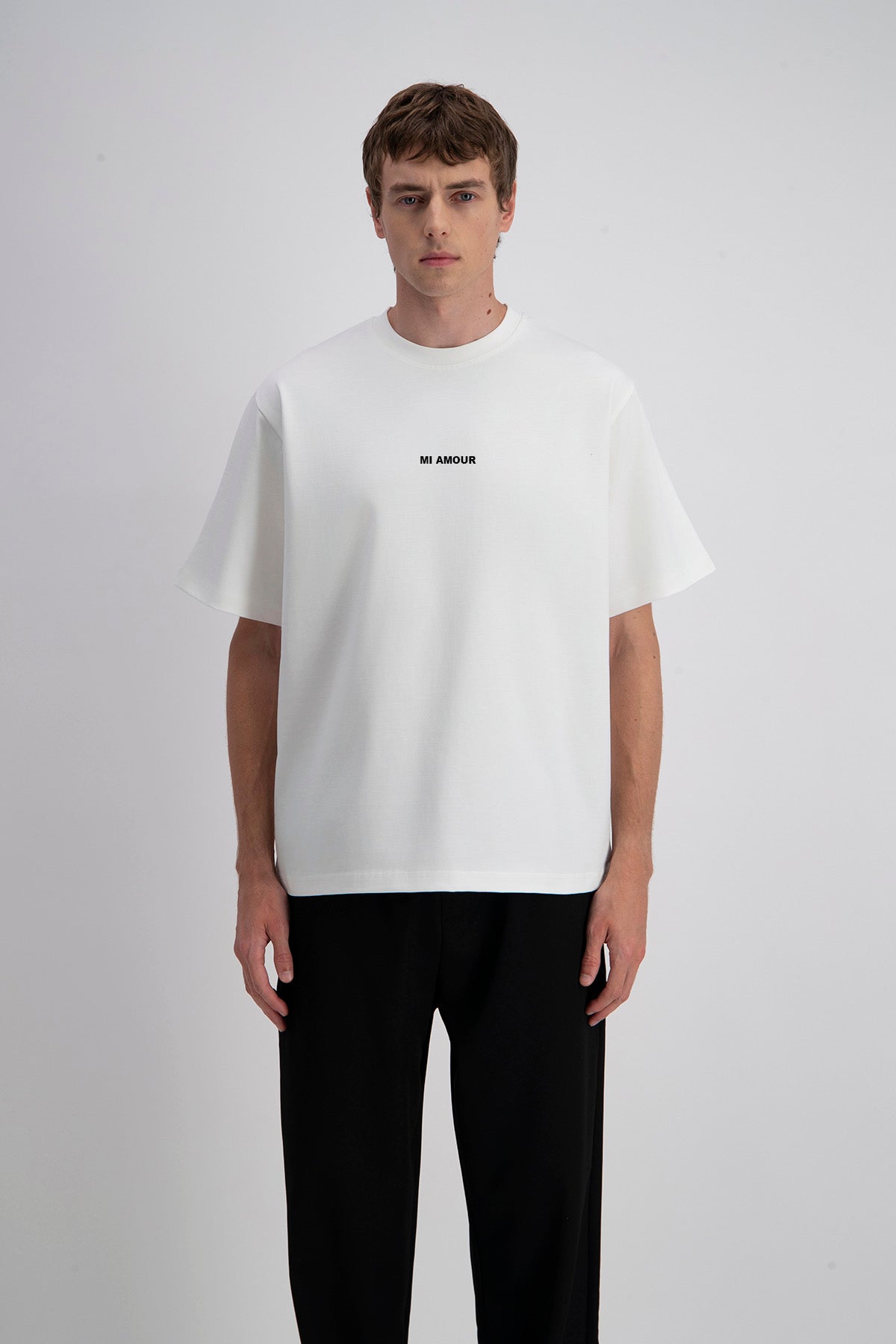 T-SHIRT OVERSIZE MI AMOR - BLANC