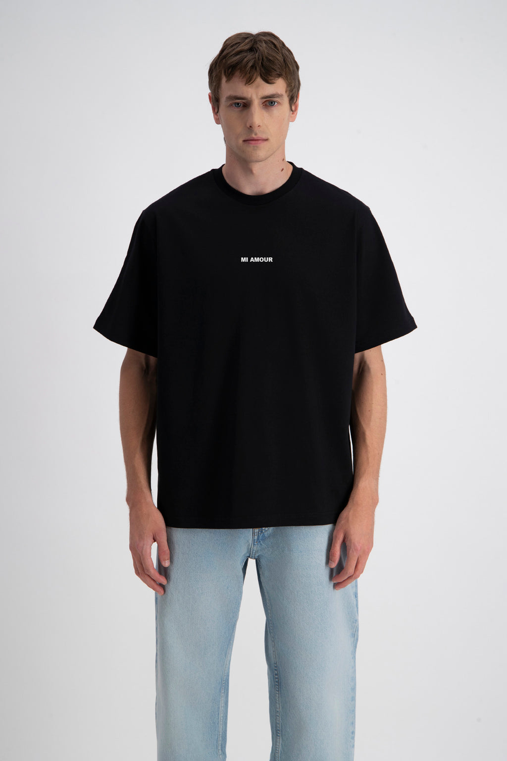 T-SHIRT OVERSIZE MI AMOR - NOIR