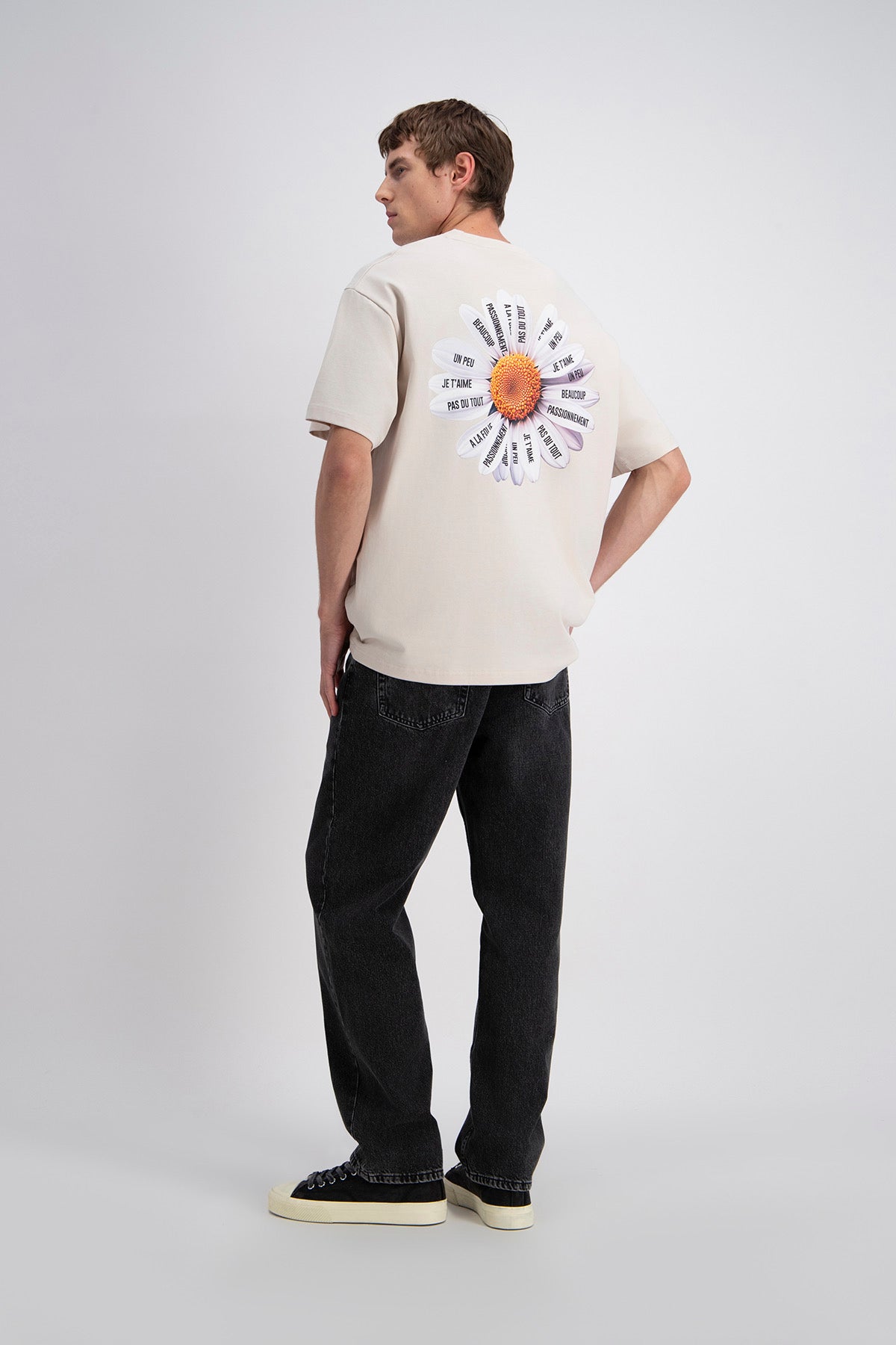 T-SHIRT OVERSIZE PASSION - BEIGE