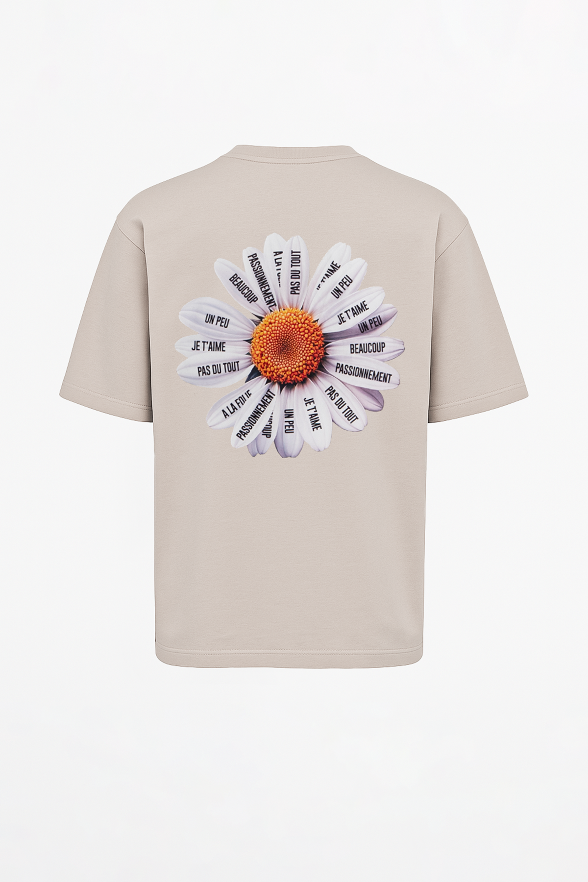 T-SHIRT OVERSIZE PASSION - BEIGE