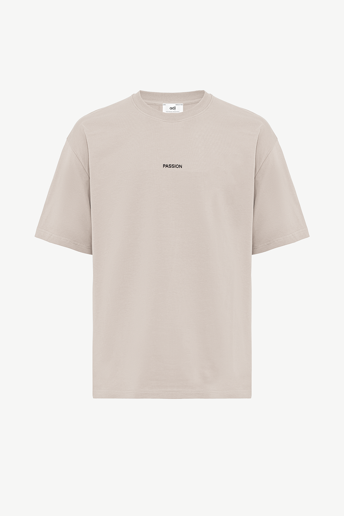 T-SHIRT OVERSIZE PASSION - BEIGE
