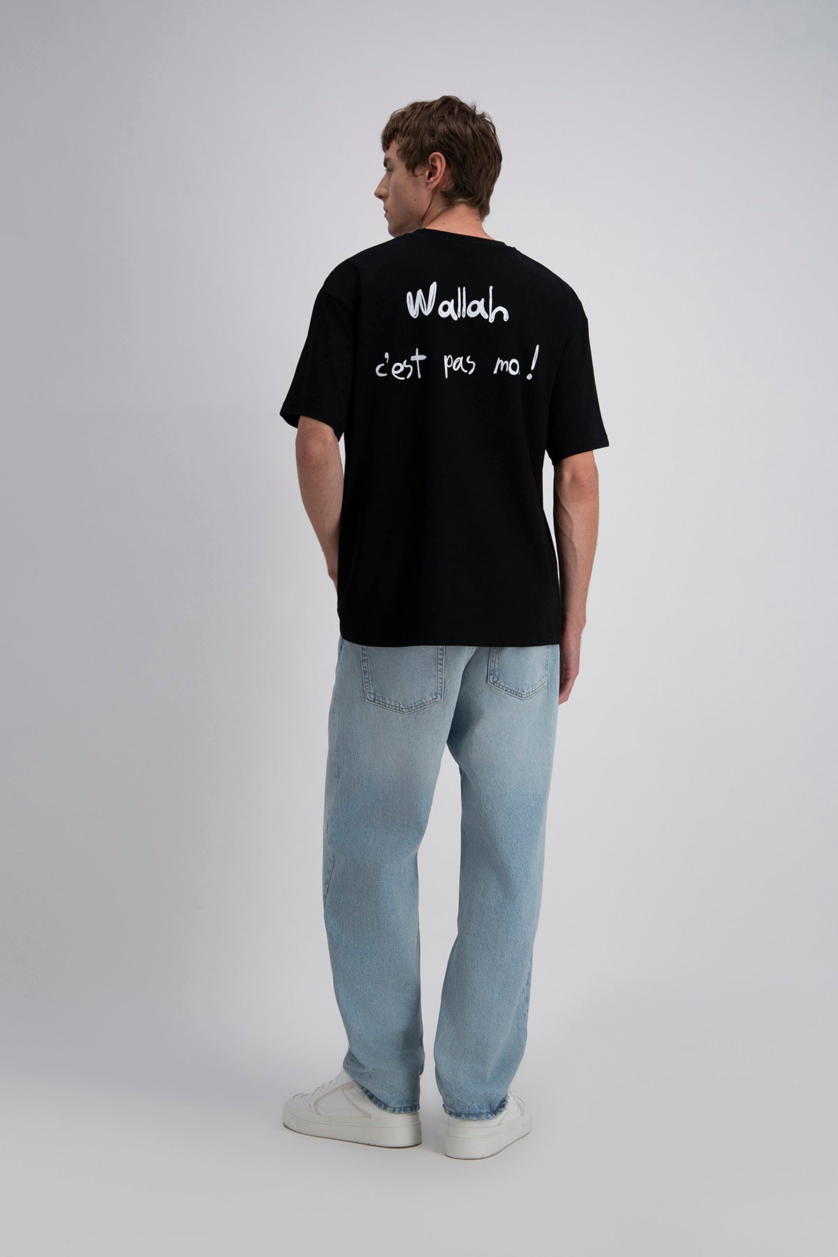 T-SHIRT OVERSIZE WALLAH - NOIR