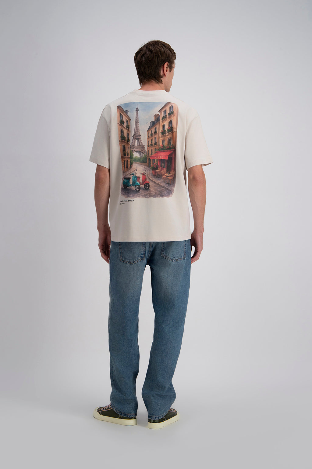 T-SHIRT OVERSIZE PARISIEN - BEIGE