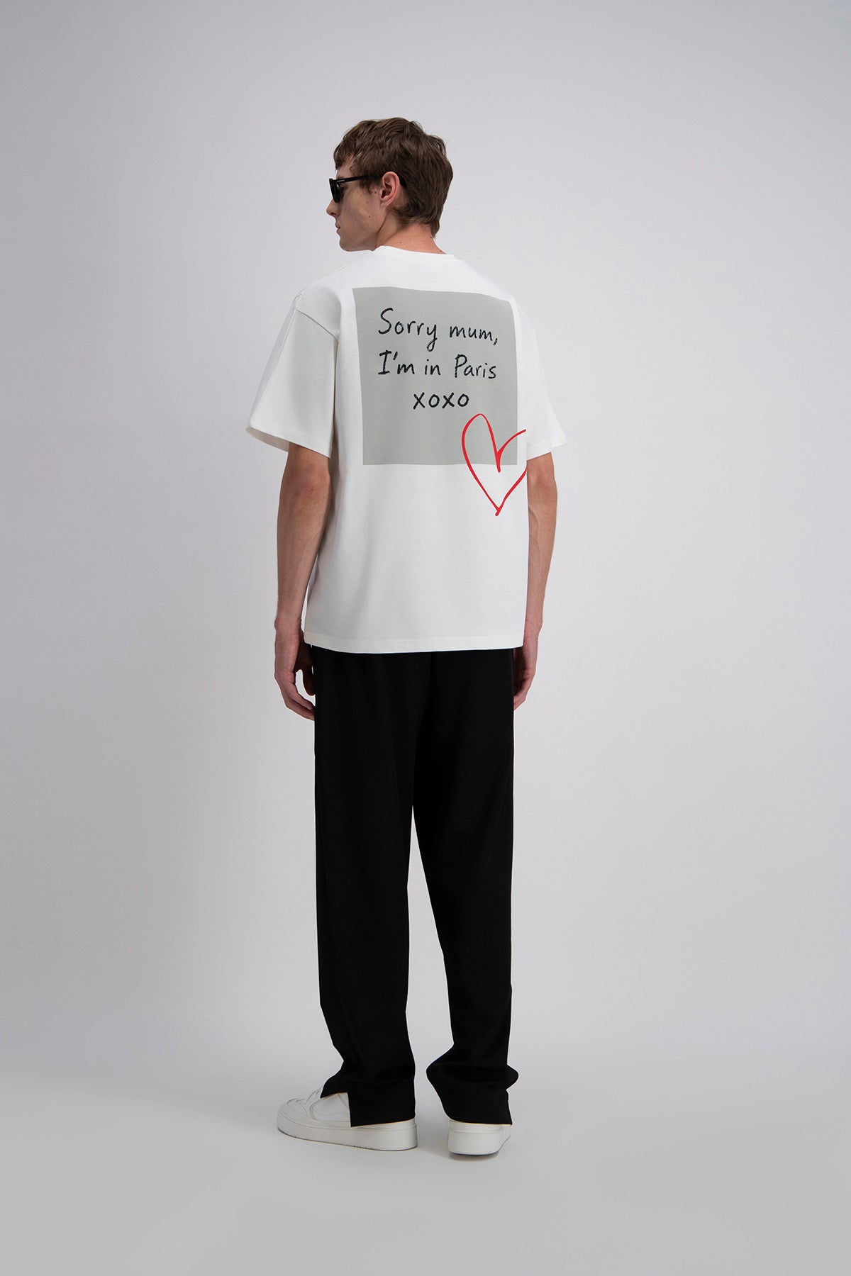 T-SHIRT OVERSIZE EXCUSE - WHITE