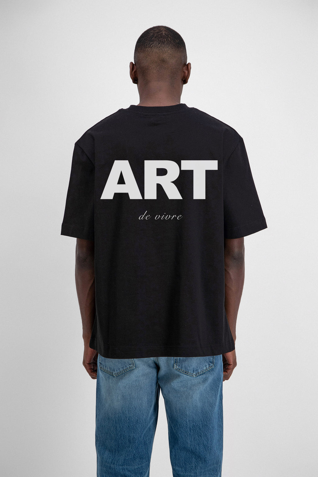 T-SHIRT OVERSIZE ARTISTE - NOIR