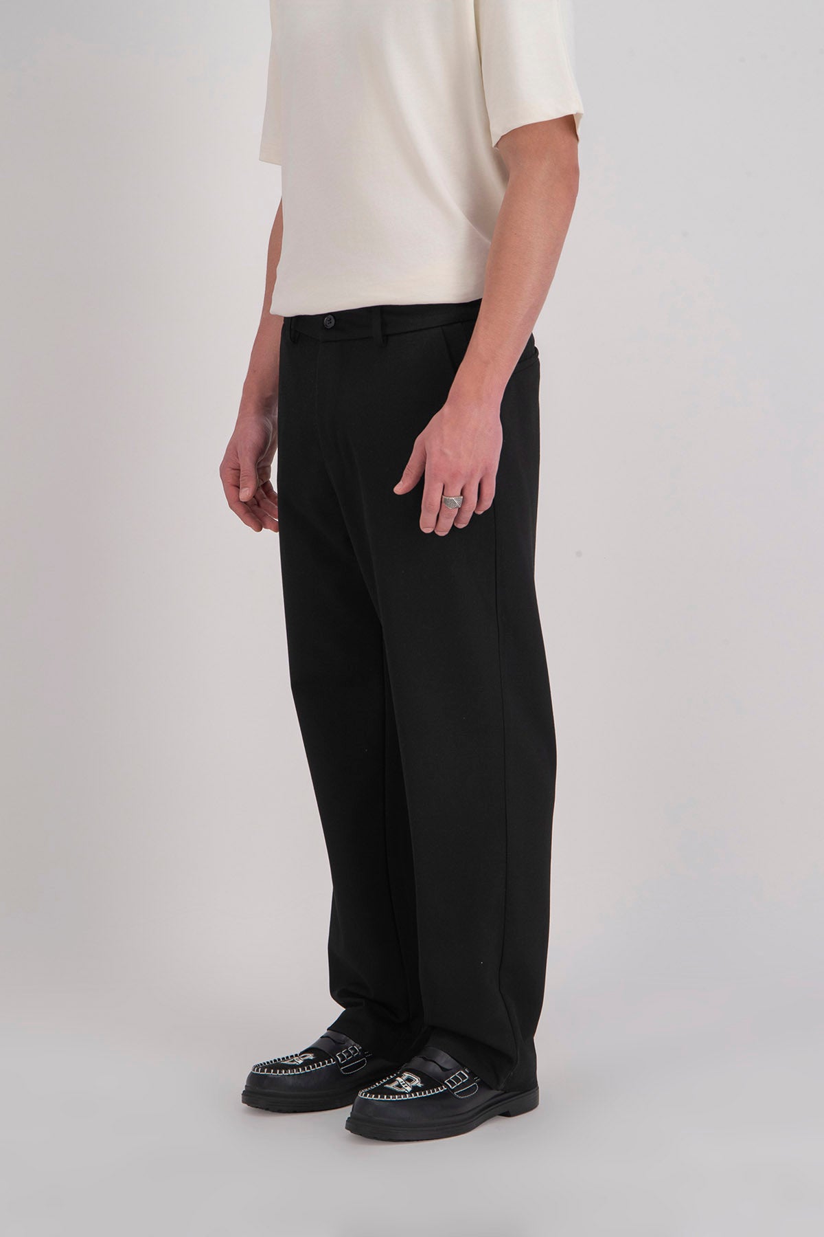 PANTALON REGULAR - NOIR