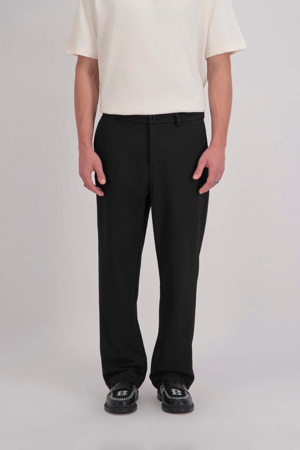 PANTALON REGULAR - NOIR