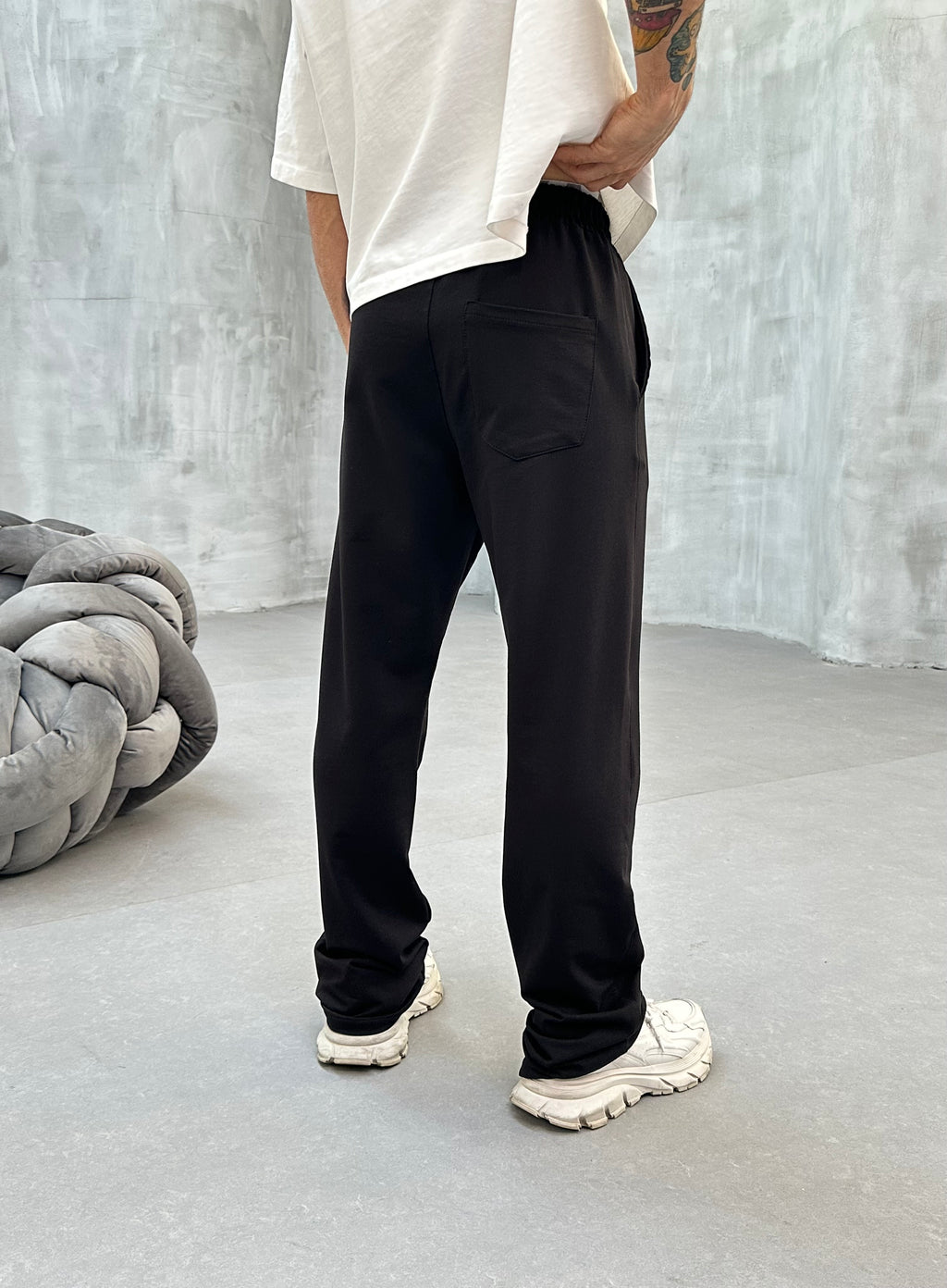 PANTALON JOGGING FLARE - NOIR