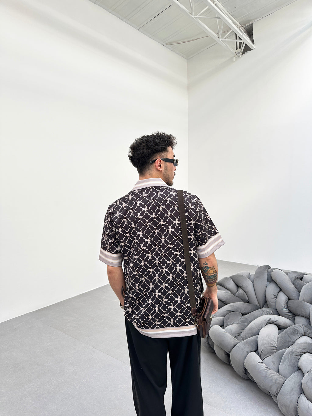 CHEMISETTE IMPRIMÉE - NOIR