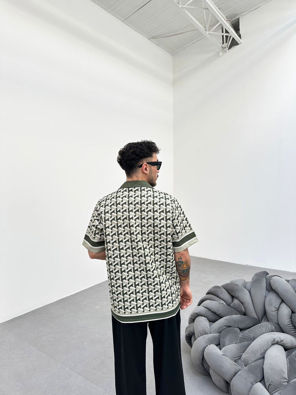 CHEMISETTE IMPRIMÉE - VERT