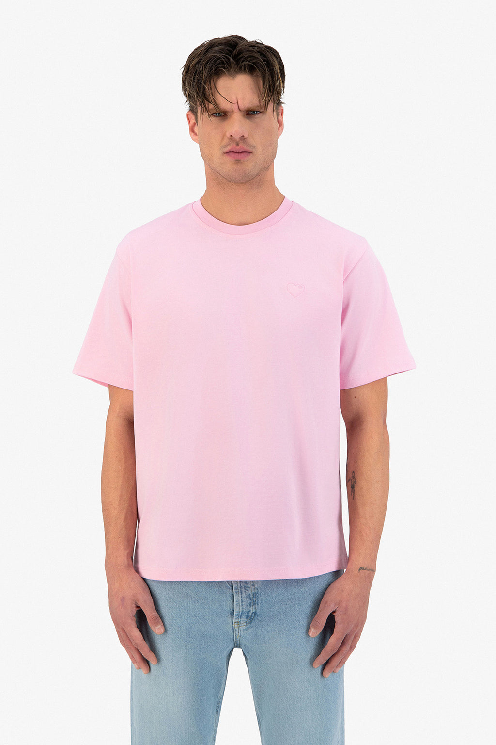 T-SHIRT CŒUR BRODÉ