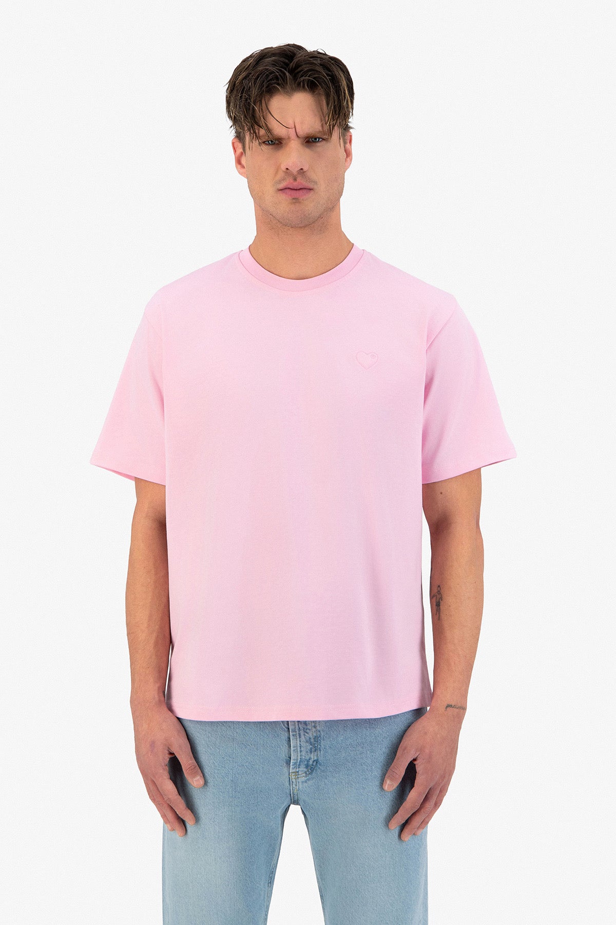 T-SHIRT CŒUR BRODÉ