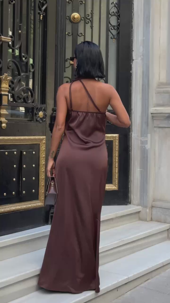 ROBE PORTEFEUILLE EN SATIN